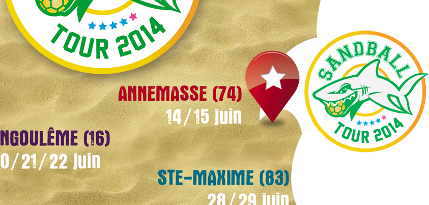 Il reste 5 places pour l’étape d’Annemasse du Sandball Tour 2014