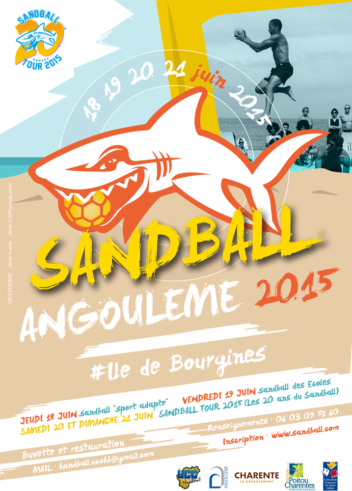 Venez sandballer à Angoulême les 20 et 21 juin 2015