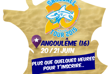Plus que quelques heures pour vous inscrire et fêter les 20 ans du Sandball à Angoulême