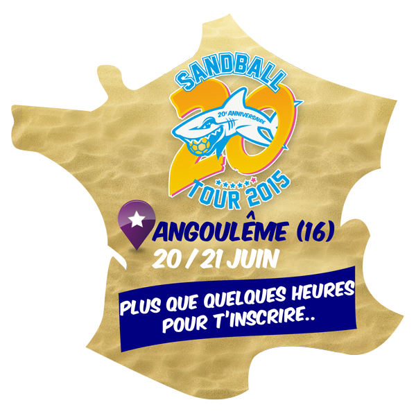Plus que quelques heures pour vous inscrire et fêter les 20 ans du Sandball à Angoulême