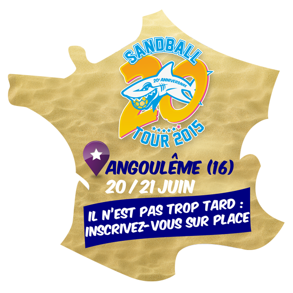 Sandball Tour 2015 à Angoulême: Il reste quelques places!