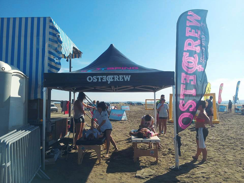 Les ostéopathes de l’OSTEOcrew présents pour le Sandball Tour 2015 à Port-Saint-Louis